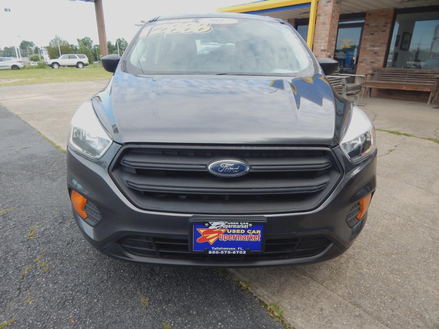 2017 Charcoal Metallic /Gray Ford Escape S (1FMCU0F71HU) with an 1.5L 4 cyl. engine, Automatic transmission, located at 3120 W Tennessee St, Tallahassee, FL, 32304-1002, (850) 575-6702, 30.458841, -84.349648 - Photo#2